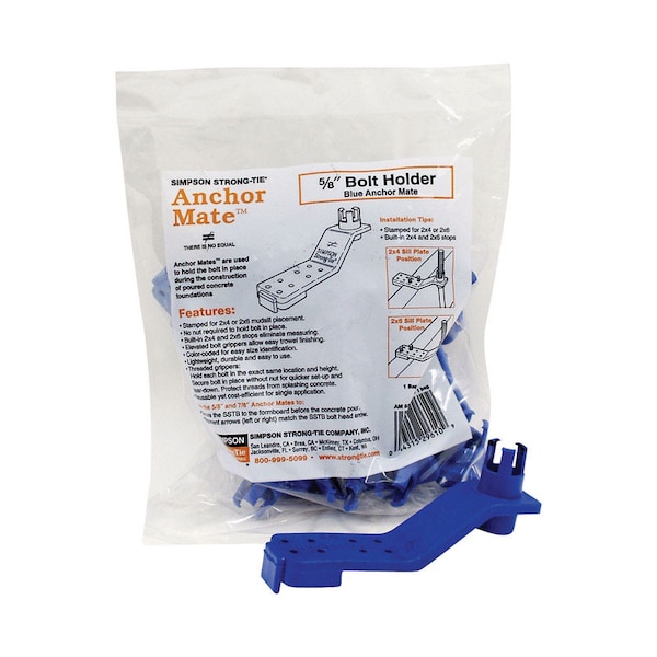 Simpson Strong-Tie 5 in. H X 1.25 in. W 12 Ga. Steel Anchor Mate